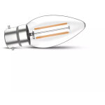 Ampoule led b22 filament flamme 4w - blanc chaud 2700k - 560 lumens - style vintage