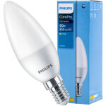 Ampoule led corepro e14 7w 2700k chaud 806lm bougie philips