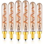 Ampoule led d�corative 2w, t20 / t6 e14 bougeoir base filament led super verre blanc chaud ambre 2200k ...