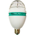 7hsevenon - ampoule led disco e27 3w equi. 20w rotative 360� rgb 25000h premium