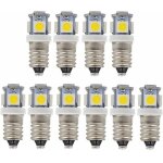 Ampoules led e10 9 v blanc froid 5smd 0, 5 w (blanc froid, 9 v) lot de 10