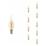 Silamp - ampoule led e14 flamme filament 4w t35 (pack de 10) - blanc chaud 2300k - 3500k Silamp - ampoule led e14 flamme filament 4w t35 (pack de 10) - blanc chaud 2300k - 3500k