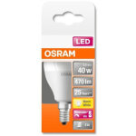 Ampoule led - e14 - warm white - 2700 k - 5, 50 w - remplacement pour 40 - w - incandescent bulb - givr� ...