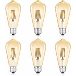 Ampoule led e26 / e27 vintage ampoule filament ampoule � visser ambre antique lampe r�tro jaune nostalgique ...