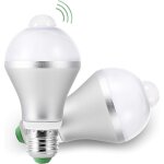Ampoules led e27 pir d�tecteur de mouvement, 15w capteur intelligent de lumi�re 5700k auto on / off lot ...