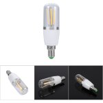 Ampoule led filament vintage e14 blanc chaud 12v 3w transparent pc - ampoule durable pour lustre