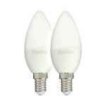 Xanlite - ampoule led flamme, culot e14, 5w cons. (40w eq. ), lumi�re blanc chaud - pack2ev470f