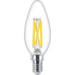 Philips - ampoule led flamme e14 40w blanc chaud claire, verre, compatible variateur