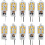 Ampoule led g4 12 v, 1 w �quivalent � une ampoule halog�ne 10 w, 200 lm sans scintillement, blanc chaud ...