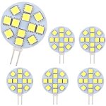 Ampoules led g4 2w, ac / dc 12 - 24v, lumi�re blanche froide 200lm 6000k, 12 x 5050smd, �quivalent ampoule ...