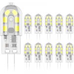Ampoule led g4 3 w, �quivalent halog�ne 20 w, lumi�re chaude 6 000 k, 200 lumens, 12 smd, 12 v ca / cc ...