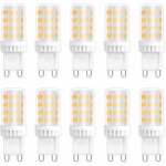 Ampoules led g9 5w, equivalente 40w 50w halog�ne lumi�re, 450lm, blanc neutre 4000k, ac 220v, culot g9 ...