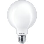 Ampoule led globe e27 60w blanc froid d�polie, verre - philips