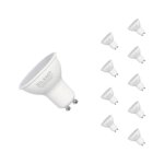 Silamp - ampoule led gu10 6w 220v smd2835 par16 10led 100� (pack de 10) - blanc froid 6000k - 8000k