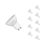 Silamp - ampoule led gu10 6w 220v smd2835 par16 10led 100 (pack de 10) - blanc chaud 2300k - 3500k
