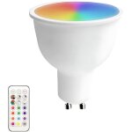 Ampoule led gu10 6w equi. 40w 470lm rgb avec tlcommande 25000h 7hsevenon premium