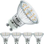 Ampoule led gu10 blanc chaud 4. 9w �quivalent � lampe halog�ne 70w, lot de 4, 515 lumens 2700k non dimmable, ...