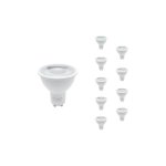 Silamp - ampoule led gu10 dimmable 8w 220v smd2835 par16 60 (pack de 10) - blanc froid 6000k - 8000k ...