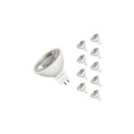 Silamp - ampoule led gu5. 3 / mr16 12v 8w smd 80� (pack de 10) - blanc neutre 4000k - 5500k