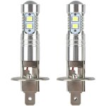 Ampoule led h1 100w, ampoules de phare feu de brouillard 360 degr�s phare ampoule led 2pcs h1 6000k super ...