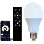 Ampoule led intelligente 12w e27 avec t�l�commande , variateur de couleur et intensit�