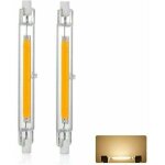 Ampoule led r7s 118mm 20w dimmable, blanc chaud 3000k 3000lm, lin�aire remplacer lampe halog�ne j118 ...