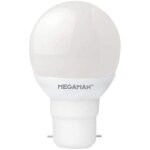 Ampoule led sph�rique megaman b22 blanc froid 3, 5w