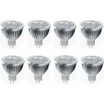 Ampoule led spot mr16 4w 12v - culot gu5. 3, 3000k, �quivalent halog�ne 35w, pack de 8