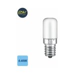 Edm - ampoule led chaudron tubulaire e14 1, 8w 130lm 6400k lumi�re froide �1, 8x4, 8cm
