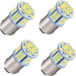 Ampoule led voiture, 4 pi�ces 1157 blanc 6500 - 7000k led 12v p21w, ampoules clignotant led pour feu ...