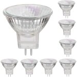 Autres ampoules (lot de 8) mr11 spot halog�ne 12 v 35 w gu4, culot � double broche, verre � intensit� ...