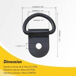 Anneaux d'arrimage solide en d 100 pi�ces traction anneaux de montage en d en acier inoxydable crochets ...