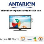 Télévision tv + dvd led 19' hd led 12v / 24v / 220v camping car - antarion Télévision tv + dvd led 19' hd led 12v / 24v / 220v camping car - antarion