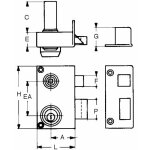 Antipanique 1pt n / cf alu s / barre