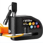 Antivol moto bloque disque bloc disque avec alarme de 110db disc lock scooter v�lo, 2 cl�s / 1 cl� en ...