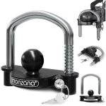 Antivol verrou d'attelage de remorque universel t�te d'attelage 50 mm cadenas remorque avec anneau 2 ...