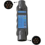 Aougo - 12v testeur prise remorque 7 broches male - testeur prise remorque feux circuit de c�blage outils ...