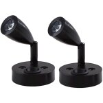 Aougo - 2 pi�ces lampes de lecture spot led 12v interrupteur r�glable lampe de chevet murale lumi�re ...
