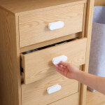 Aougo - lot de 2 poign�es de porte de balcon, poign�es de porte, poign�es de placard, blanc