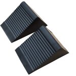 Aougo - 2pcs blocs de coin en caoutchouc retenue de cale de roue de retenue de voiture amicable