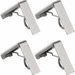 Aougo - 4 pcs pince pour nappe, clip nappe de table en acier inoxydable fixe - nappe � ressort pour restaurant ...