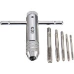Aougo - 5pcs tarauds � main tourne � gauche avec charni�re t - type robinet charni�re main � cliquet ...