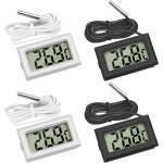 Aougo - mini digital lcd thermom�tre temp�rature avec sonde de temp�rature capteur testeur pour r�frig�rateur ...