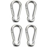 Mousqueton  fixation 4 pices pour usage intensif, sports, chiens de verrouillage, hamac  balanoire, ...
