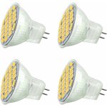 Aougo - mr11 gu4 12v led 3w blanc chaud 3000k, 350lm, 120� 35mm mr11 30w halog�ne �quivalent, ac dc 24v ...