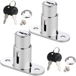 Aougo - serrure � tiroir, serrure � piston, serrure pour porte coulissante, serrure � poussoir pour classeurs, ...