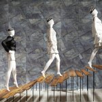 Carrelage gr�s c�rame effet m�tal alchemy 7. 0 hexagone 29x25 cm bleu - naturel - bo�te de 0. 94 m2