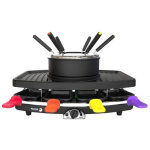 Appareil 3 en 1 fagor fg816 - 1100w - 8 poelons - 6 pics a fondue - thermostat r�glable