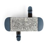 Appareil  raclette bleu fonc 2 personnes + 2 caquelons - 350w - plateau amovible en granite doc156bs ...