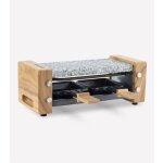 Appareil a raclette hkoenig - wod2 - jusqu'a 2 personnes - pierre a cuire - design bois - 350w Appareil a raclette hkoenig - wod2 - jusqu'a 2 personnes - pierre a cuire - design bois - 350w